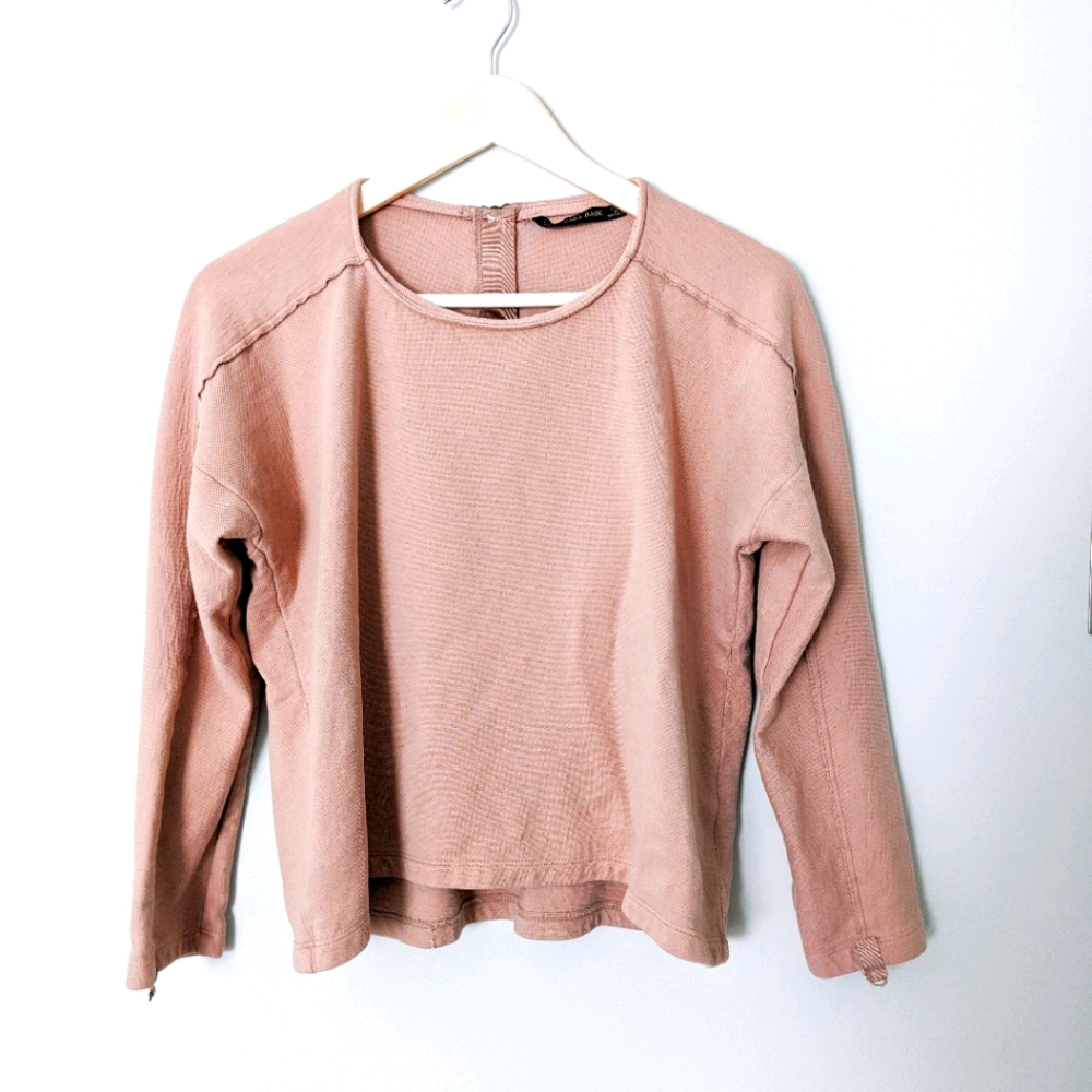 Zara Basic Zipper Back Sweater